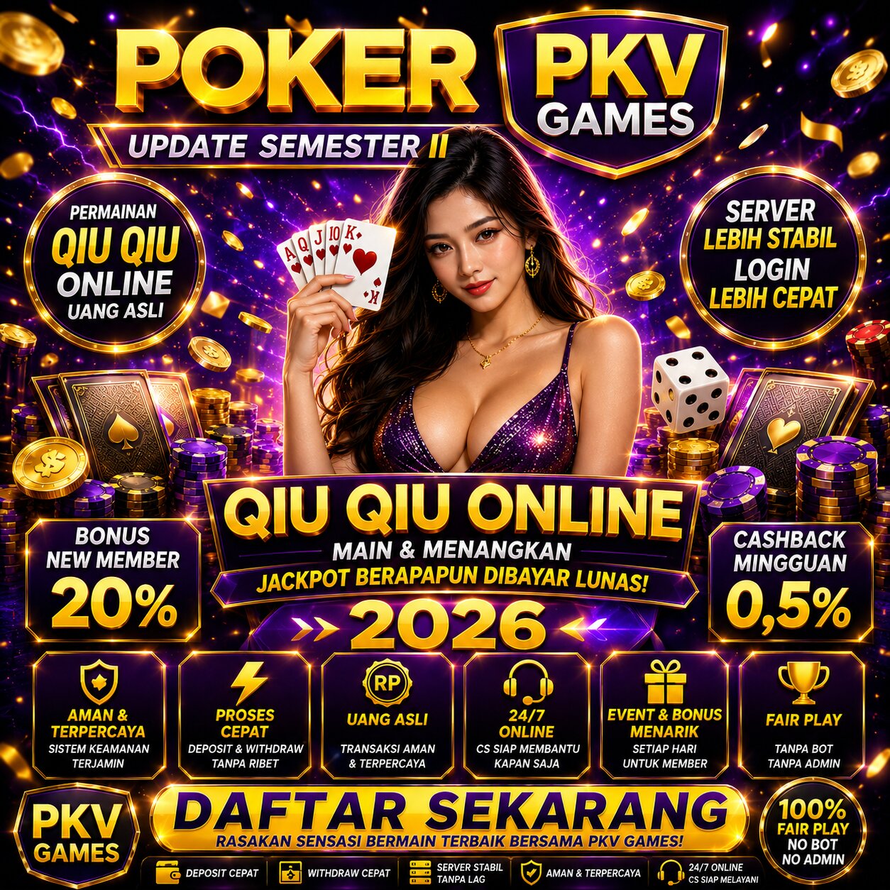 Poker PKV Games: Update Semester II Permainan Qiu Qiu Online Uang Asli